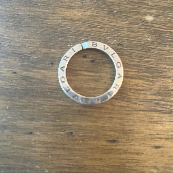 BVLGARI Logo Sterling Silver Pendant / Key Ring - Picture 2 of 8